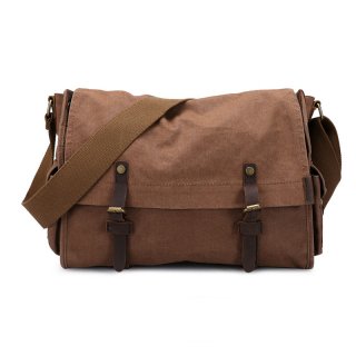 Vintage Canvas Messenger Bag Soft Bag Hasp Cover Handbag Men Crossbody Bags 8080