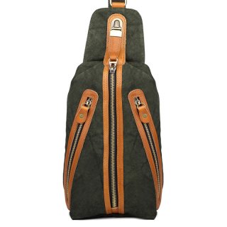 High Quality Canvas Chest Bag Casual Messenger Men Crossbody Bag 8628