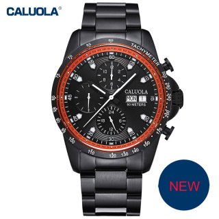 Caluola Fashion Watch Men Watch Automatic Day-Date Month Sport Watch CA1170M