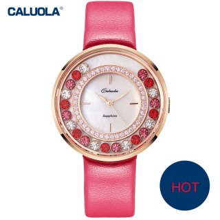 Caluola Quartz Watch Fashion Design Diamond Women Watch Luminous Watch CA1139L