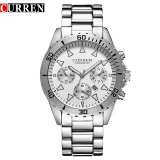 CURREN Business Watch With Quartz Date Steel Bracelet Men Watch 8039