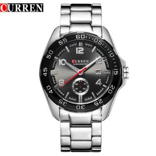 CURREN Casual Watch With Quartz Date Watchproof Men Business Watch 8113