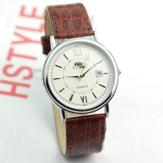 Casual Watch With Roman Numbers Quartz Leather Strap Men Watch 65967