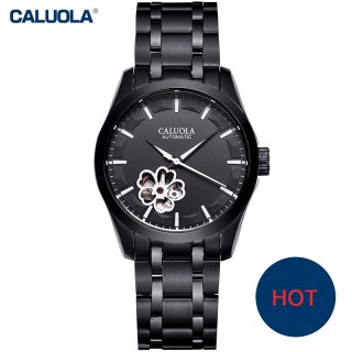 Caluola Automatic Women Watch Elegant Flower Skeleton Design Fashion Sports Watches CA1005ML