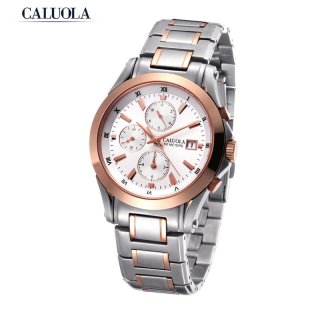 Caluola Quartz Men Watch Fashion Chronograph Date Sport Watch CA1006G1