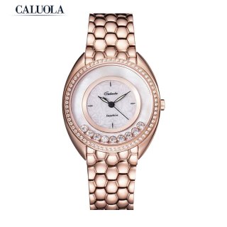 Caluola Quartz Watch Diamond Fashion Women WristWatch MOP Dial Elegant CA1135L