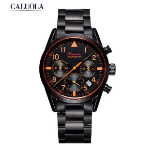 Caluola Quartz Watch Date Chronograph Women Watch 24-Hour Fashion CA1152L