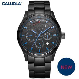 Caluola Fashion Automatic Watch Day-Date Power Reserve Men Watch Business CA1150MM1
