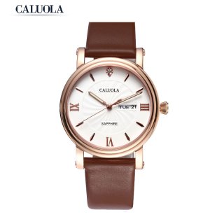 Caluola Business Quartz Watch Men Day-Date Luminous Watch Simple CA1063L