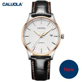 Caluola Automatic Watch Business Date Fashion Men Watch Simple CA1020MLE