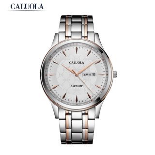 Caluola Quartz Watch Vintage Design Day-Date Casual Men Watch CA1200GL