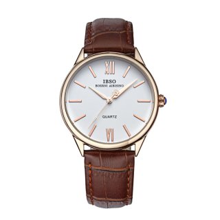 IBSO Fashion Men Watches Quartz Leather Strap Casual Watches YYP3822