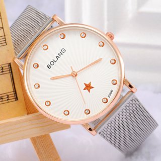 White Dial Roman Diamonds Markers Simple Casual Watches For Men