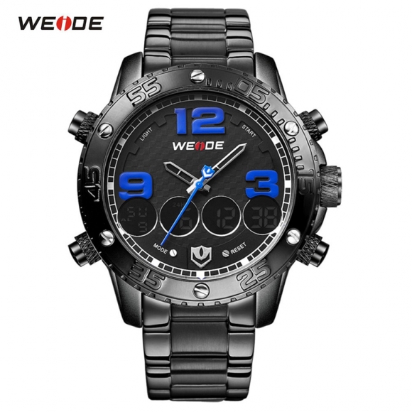 WEIDE Famous Brand Men Wristwatches Analog Digital Sports Men Quartz Watch