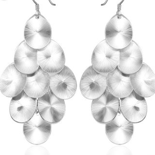 Silver Plated Pendant Beautiful Earrings For Women