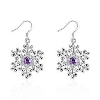 Top Quality 925 Sterling Silver Hot Sale Fashion Snow Earrings For Women