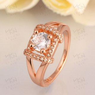 Simple Beautiful Top Quality Plated Rose Gold/Yellow Gold Rings For Women