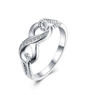 European&American Fashion Eight Claws Propose Ring Silver Plated Ring