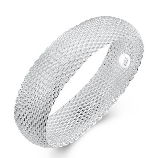 Silver Color Jewelry Halloween Gift Silver plated Bangle Pulseras Big Web Silvery Bangle