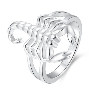 New Scorpion Rings 925 sterling sliver Plated Vintage Rings For Women Sliver Women Ring Animal Ring