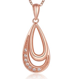 Classic Necklace Gold Plated Beautiful Pendant for Women LKN18KRGPN815