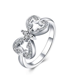 Creative Butterfly Rings 925 Sterling Silver Fashion Rings For Women LKNSPCR821
