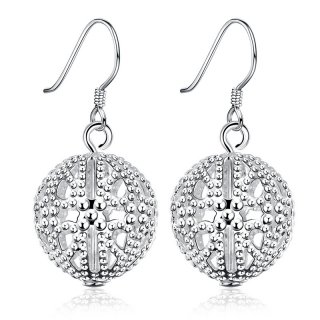 Highly Polished 925 Sterling Silver Chandelier Earrings for Fashion Women E639