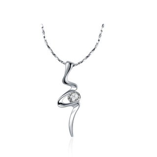 S Necklaces for Wedding Chains Pendant 925 Sterling Silver Pendant Hot Sale Jewelry with CZ Diamonds