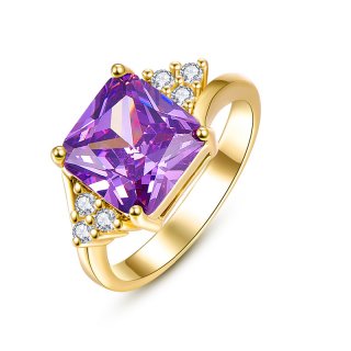 Fashion Jewelry Rings Gold Plated & Rhinestone Dressing Accessories For Women