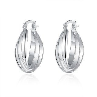Outstanding Long Earrings Oblique Three Silver Earrings Fashion Jewelry Earrings For Women