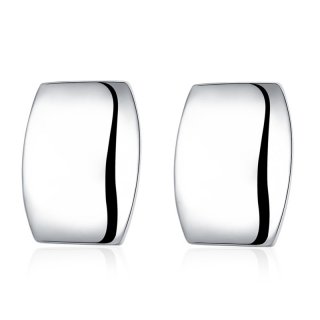 Romantic Silver Geometric Stud Earrings For Women LKNSPCE716