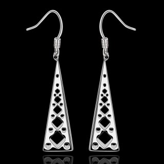 Fashion Eiffel Tower Silver Earrings For Women LKNSPCE552