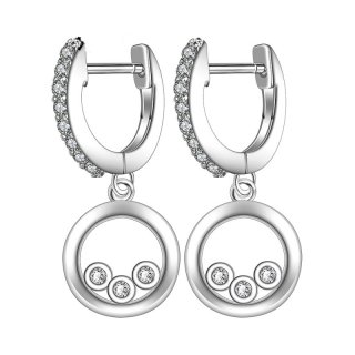 925 Sterling Silver Diamond Long Earrings For Women LKNSPCE602