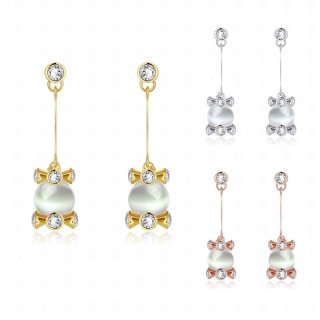 New Stone Beaded Drop Earrings For Women LKN18KRGPE1029