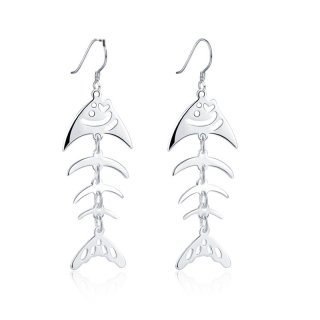 Romantic Animal Design Fishbone Shaped Earrings LKNSPCE676