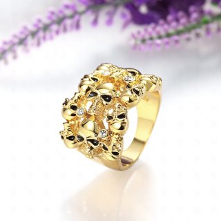 Punk Style Diamond Ring for Women LKN18KRGPR783