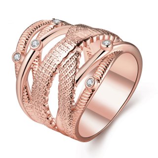 Fashion Crystal Diamond Rings for Women LKN18KRGPR751