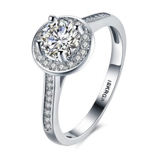New Style Zircon Diamond Ring for Women LKN18KRGPR821-C