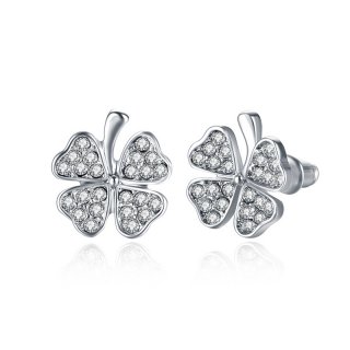 Classic Diamond Earrings For Women LKN18KRGPE084