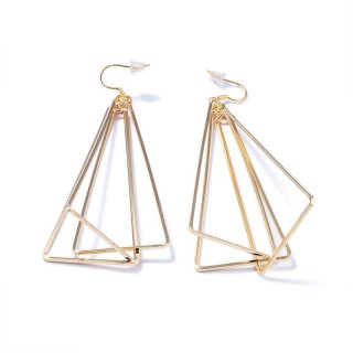 Geometrical Style Retro Long Drop Triangle Design Earrings For Women KE694