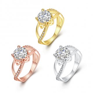 Hot Zircon Queen Rings High Quality Jewelry Rings Diamond Jewelry For Women