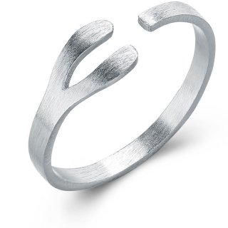 Simple Ring 925 Sterling Silver Adjustable Ring For Women