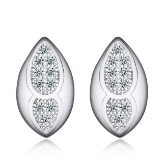 New Style Female 925 Sterling Silver Water-drop Stud Earrings