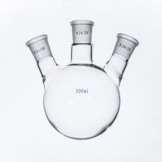 500ml/19*19*19 Three-neckedflask round-bottom flask,Flask round bottom thick wall standard ground mouth