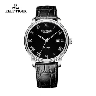 Reef Tiger Life-Master Business Watch Automatic Steel Case Black Dial RGA812-YBB