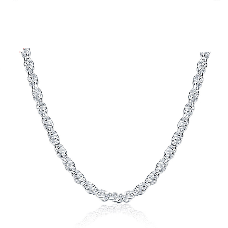 Hot Sale Simple Silver Necklace For Women LKNSPCN878